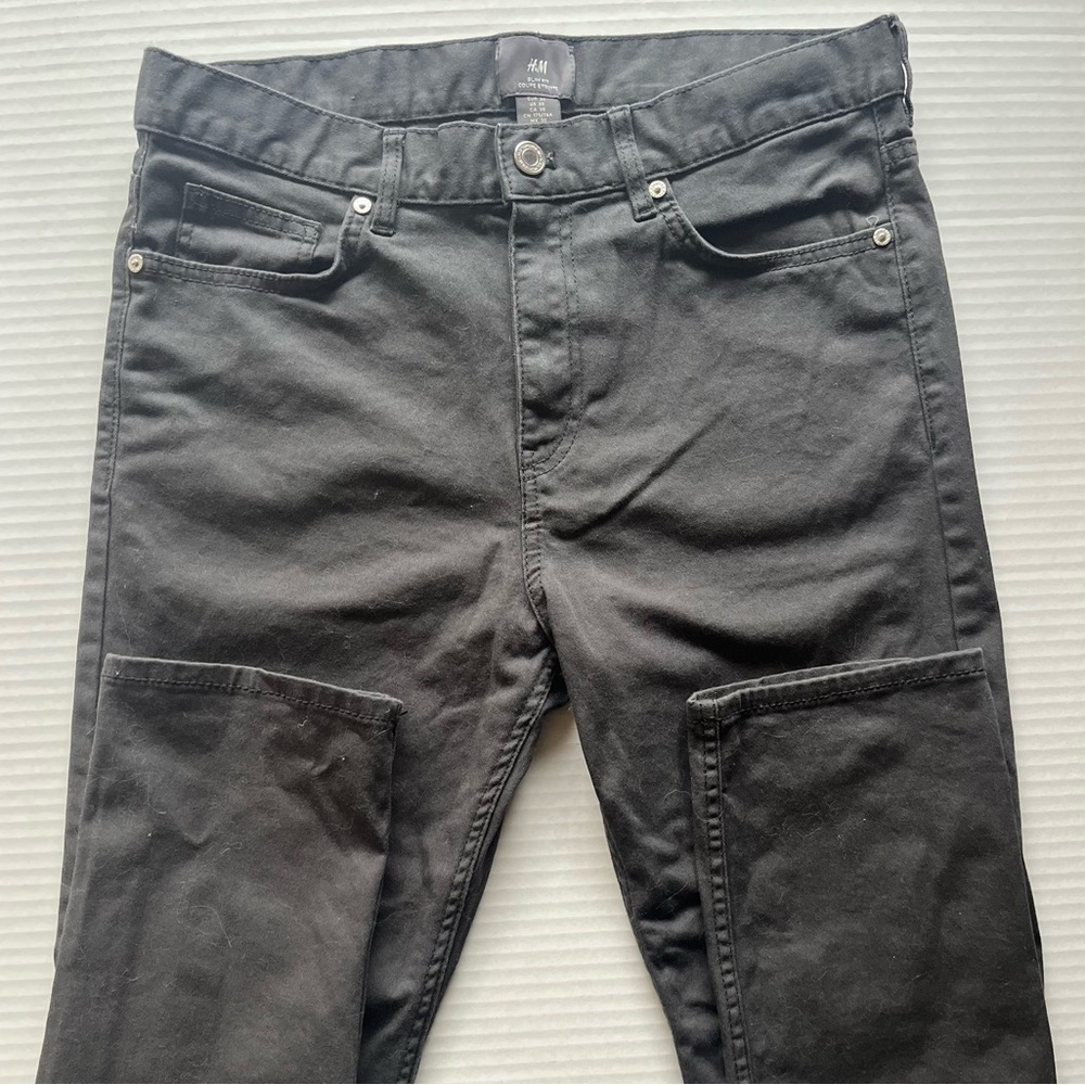 H&M Men's Charcoal Relaxed Jeans
